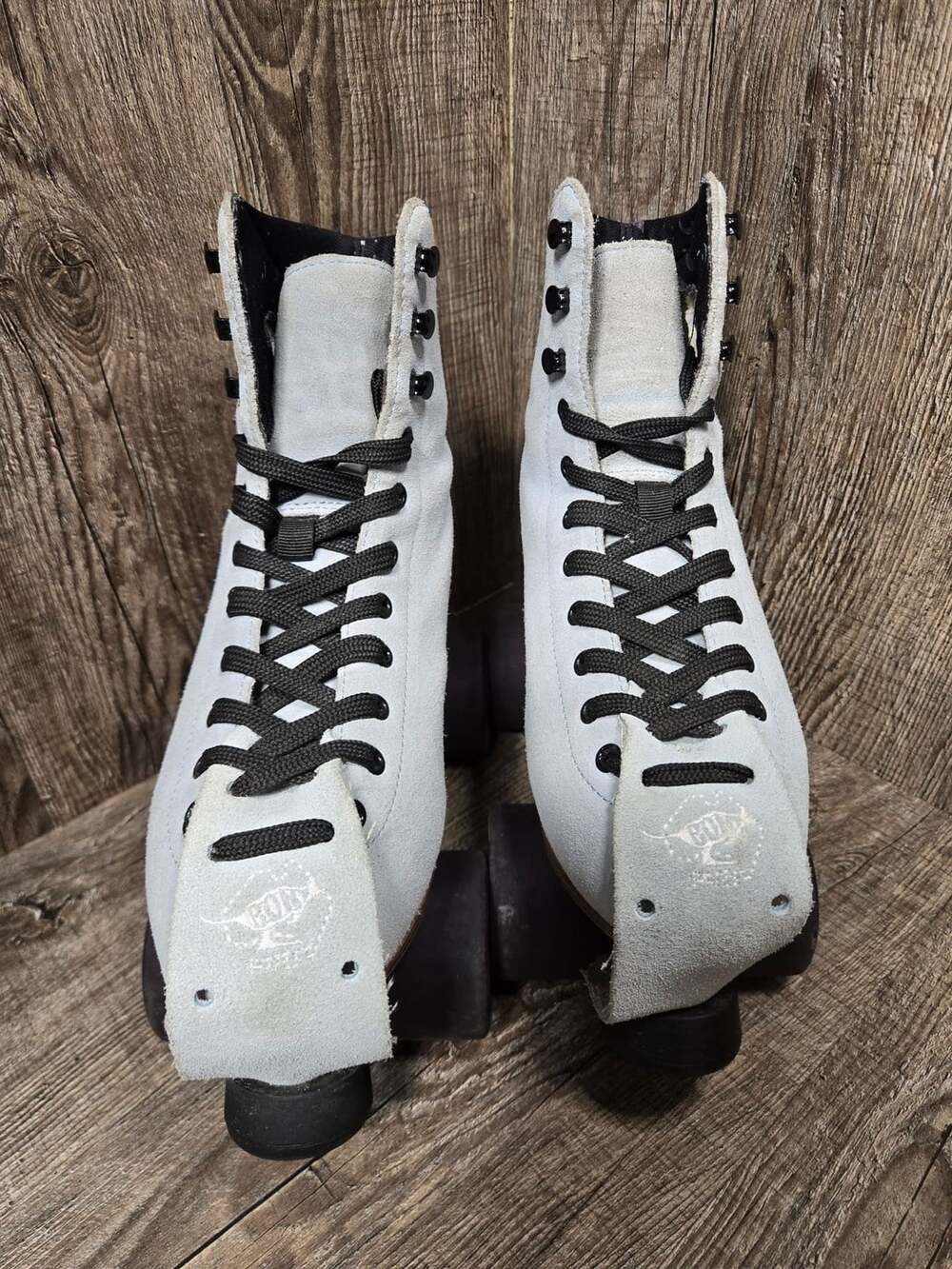 Moonlight Roller The Moon Boot Size 6 Gray Suede Quad Skates